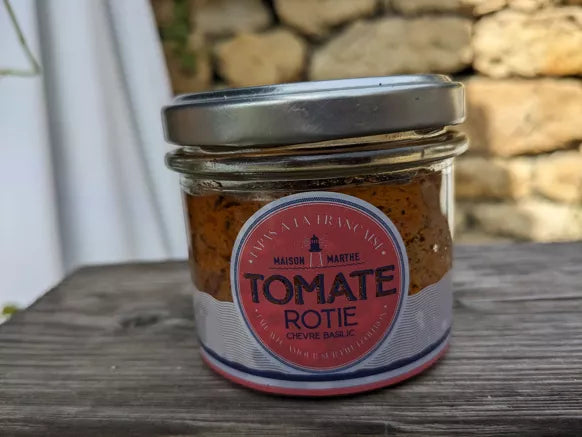 CONSERVE - Tomate rôtie au chèvre et basilic - 90 gr - Conserverie Artisanale Maison Marthe - Oléron